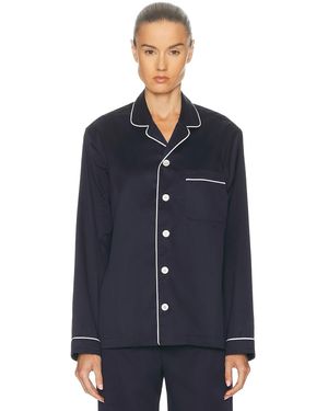 Tekla Pajama Shirt - Blue