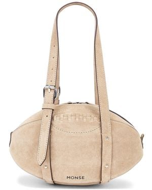 Monse Football Shoulder Bag - Natural