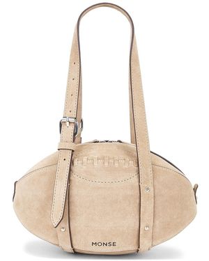 Monse Football Shoulder Bag - Natural