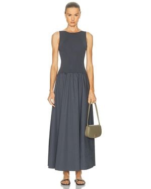 St. Agni Bateau Cut Out Dress - Blue