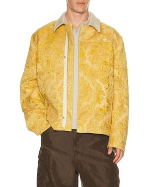 Junya Watanabe Floral Print Jacket - Yellow