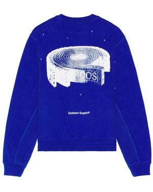 RC Outdoor Supply Anatomy Of A Tree Crew Neck Sweatshirt - Blue