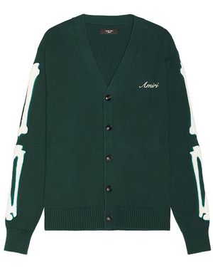 Amiri Bones Cardigan - Green