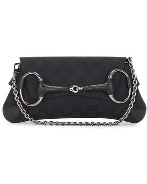 Gucci Horsebit Clutch - Black