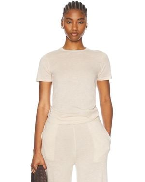 SPRWMN Cashmere Relaxed T Shirt - Natural