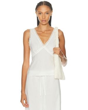 Cou Cou Intimates For Fwrd The Iris Tank Top - White