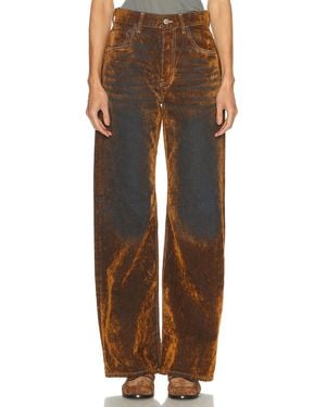 Acne Studios 2021F Flocked Wide Leg - Brown