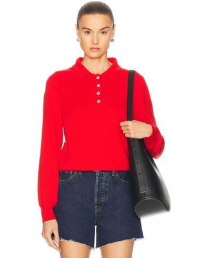&Daughter Aiofe Polo Sweater - Red