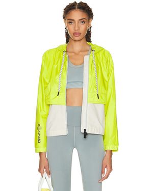 Moncler Day-namic Hooded Zip Up Jacket - Yellow