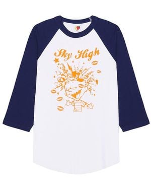 Sky High Farm Mindblown Baseball Tee Knit - Blue