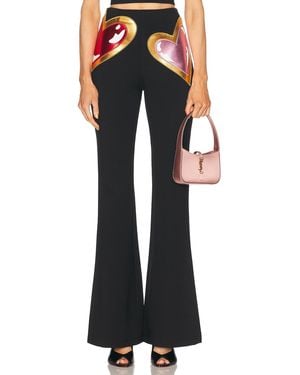 Area Colorblock Heart Gem Pant - Black