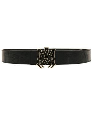 Amiri Ma Lizard Belt - Black
