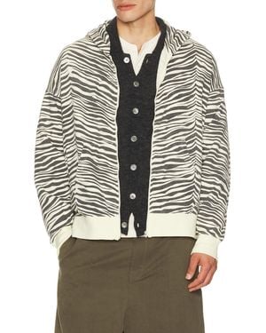 Visvim Jumbo Sb Hoodie F.Z. Quagga - Gray