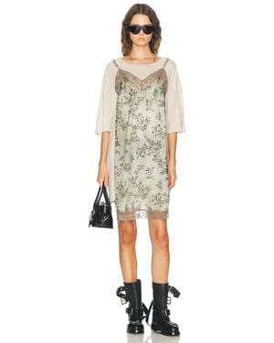 R13 Oversized Tee Dress - White