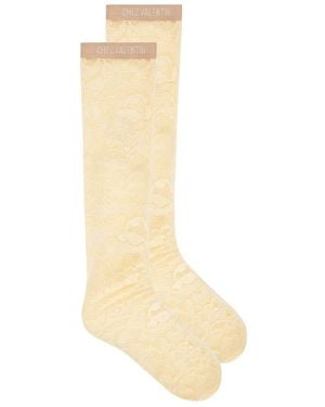 Valentino Rebrode Lace Sock - White