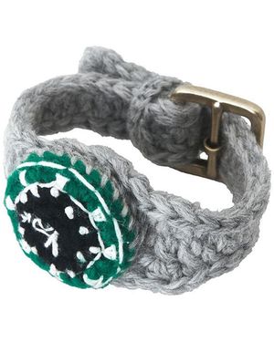 rice nine ten Hand Knit Watch - Gray
