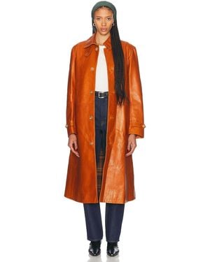 Bode Continental Coat - Orange