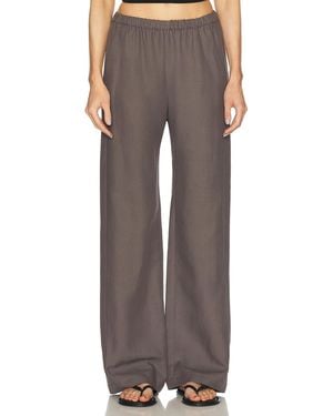 Enza Costa Twill Everywhere Pant - Brown