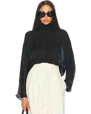 Helsa Dolman Popover Top - Black