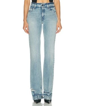 Haikure Flora Cut Flare Leg - Blue