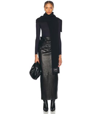 Coperni Knitted Collar Scarf - Black