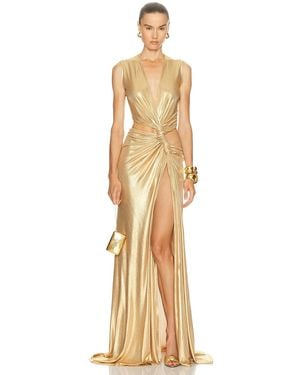 Sid Neigum Triple Loop Dress - Metallic
