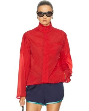 Christopher Esber Dannie Lucent Mottled Sheer Bomber - Red