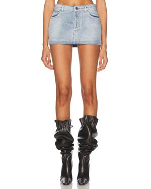 Alexandre Vauthier Denim Mini Skirt - Blue