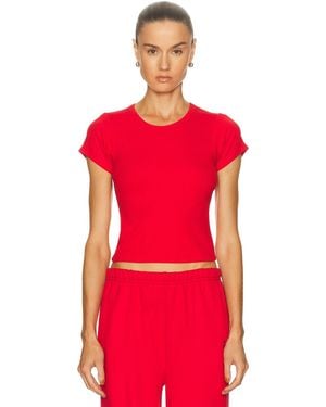 ÉTERNE Short Sleeve Baby Tee - Red