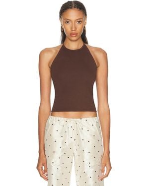 DONNI. The Baby Rib Halter Top - Multicolor