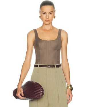 Monse Corset Top - Gray