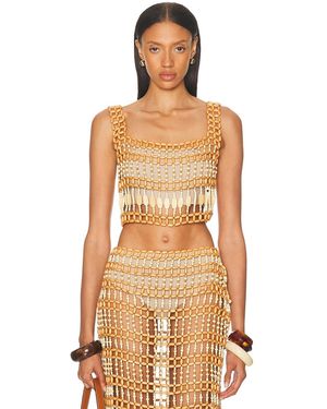 STAUD Thatch Top - Orange