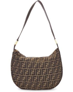 Fendi Zucca Shoulder Bag - Gray
