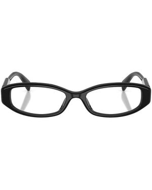 Miu Miu Oval Optical Glasses - Black