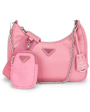 Prada Re-Edition 2005 Re-Nylon Shoulder Bag - Pink
