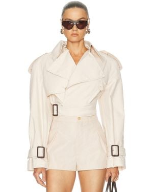Wardrobe NYC Clean Perfect Trench - Natural