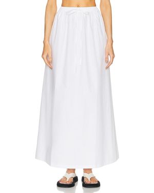 AEXAE Utility Maxi Skirt - White