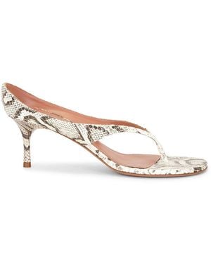 AMINA MUADDI Alexandra 60 Thong Slipper Sandal - Natural