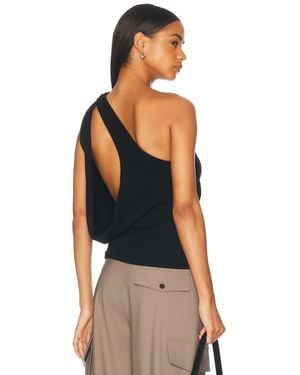 Rohe Sculptural Open Back Top - Black