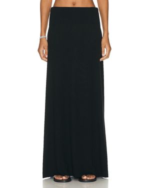 Leset Lauren High Waist Maxi Skirt - Black