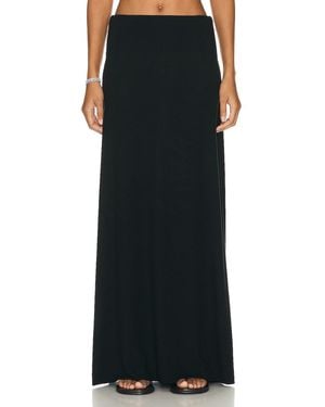 Leset Lauren High Waist Maxi Skirt - Black