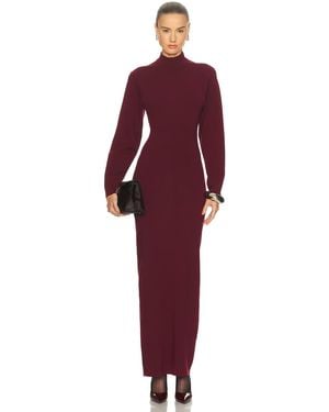 SRG Gloria Mock Neck Maxi Dress - Red
