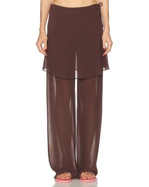 Christopher Esber Mirador Sarong Pant - Brown