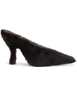 Alexander Wang Natasha 105Mm Faux Fur Pump - Black