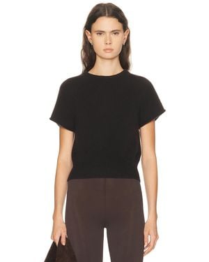SABLYN Jones Saddle Raglan Short Sleeve Top - Black