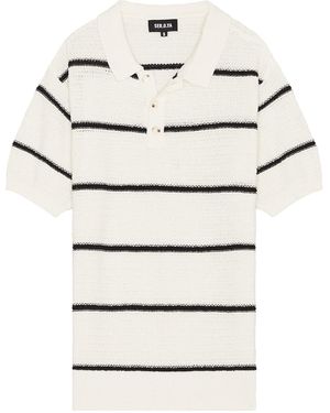 SER.O.YA Samuel Knit Polo Shirt - White