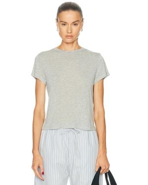Agolde Adine Shrunken Tee - White