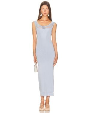 Helsa Brie Midi Dress - Blue
