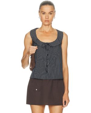Deiji Studios Round Collar Top - Multicolor