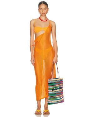 Haight Luna Knit Dress - Orange
